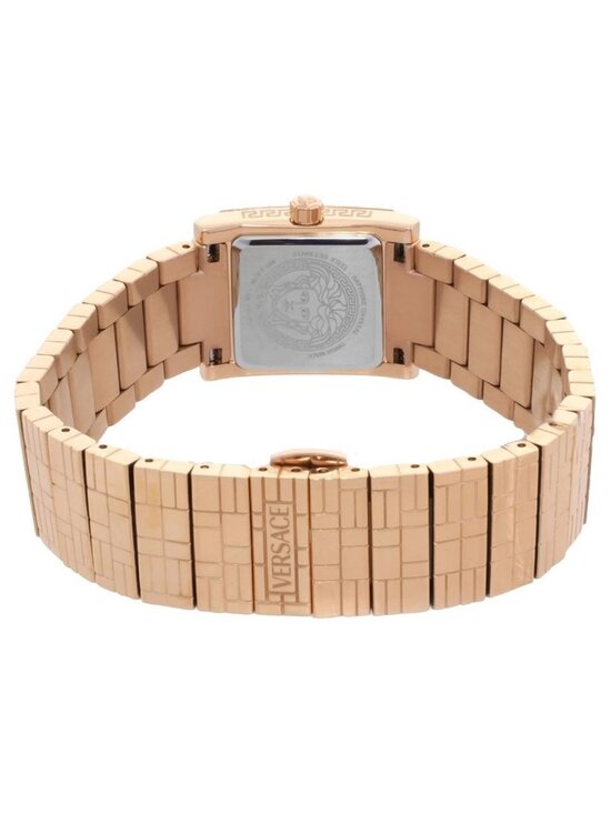 NWT Versace Mosaic Quartz Rose Gold Dial Ladies Watch